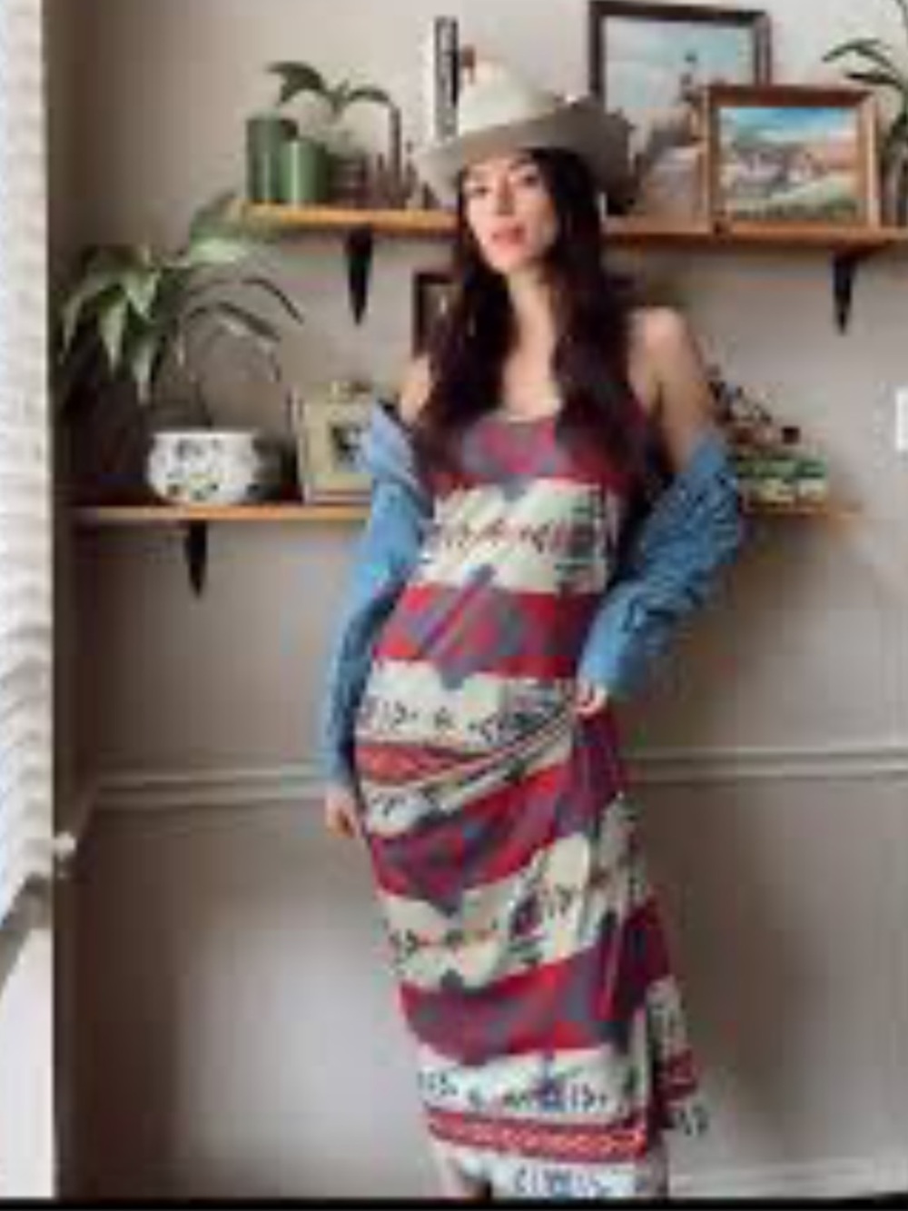 Ralph Lauren Denim & Supply Ralph Lauren Tribal Racerback Maxi Tank XS